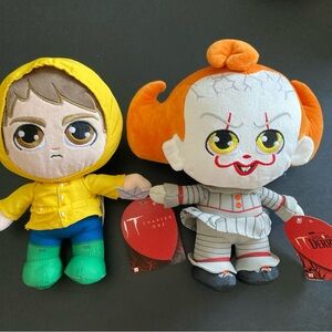 2025 IT Welcome to Derry 9" PENNYWISE + GEORGIE Plush Dolls Set